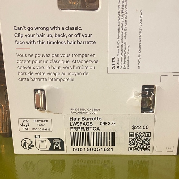 lululemon NWT Tortoise Hair Barrette - Picture 2 of 2